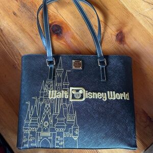 Walt Disney World Dooney & Bourke Black Gold Cinderella Castle Bag